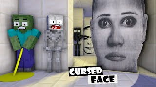 Monster School Obunga and Cursed Faces Challenge  Minecraft Animation [upl. by Sivad]