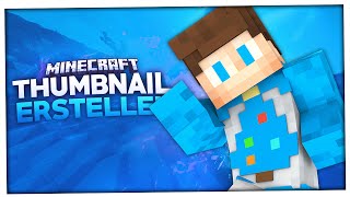 Minecraft THUMBNAIL TUTORIAL  Minecraft Thumbnail erstellen Photoshop Tutorial  BaumBlau [upl. by Cordle941]