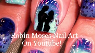 DIY Firework Nail Art Tutorial  4TH OF JULY Nails Design [upl. by Clein527]