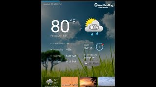 App Review  The NEW WeatherBug for Android [upl. by Emmit]