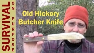 Old Hickory Butcher Knife Review [upl. by Ahsitaf]