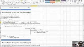 Accounting for Bad Debts Allowance Method  Percentage of Sales [upl. by Jenine]