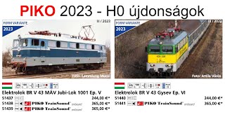 PIKO 2023as magyar vonatkozású H0 újdonságok [upl. by Cato]