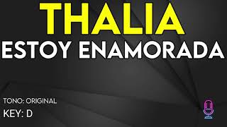 Thalia  Estoy Enamorada  Karaoke Instrumental [upl. by Eisinger]