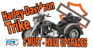 Harley Davidson Trike  8 MustHave Upgrades Rider POV [upl. by Aekan]