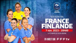 Futsal Féminin  FranceFinlande 2  le replay 12 [upl. by Atilrak522]