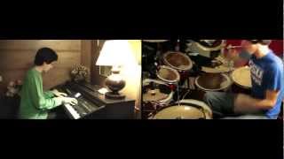 Lights  Ellie Goulding Piano and Drums Duet Video [upl. by Stanislas]