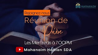 Mercredi Soir  61924  Ancien Job Damessous  Mahanaim Haitian SDA Church Live [upl. by Dorahs]