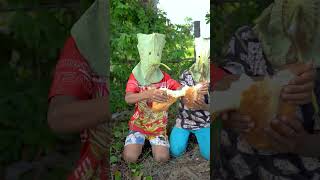 Survival Skills SIMPLE But USEFUL In Forest Eating Snack survival camping forest bushcraft [upl. by Adneral]