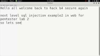 Sql injection  example 2 Web for pentester lab 2  pentesterlabcom [upl. by Deer868]