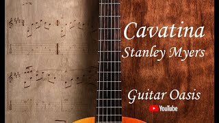 Cavatina  Stanley Myers Solo  Guitar tab [upl. by Tonya617]