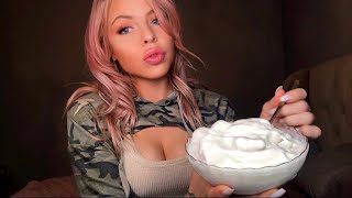 ASMR MukbangEating Sounds 🍨 Cauliflower Ice Cream 🍨 [upl. by Garceau]