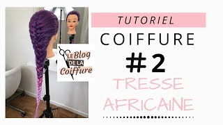 Tutoriel Coiffure 2 Tresse Africaine [upl. by Ahsakat]