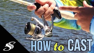 How to Cast a Spinning ReelRod  For Beginners [upl. by Zelig106]