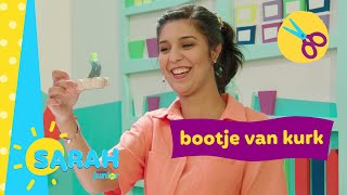 bootje van kurk  Sarah knutselt  Ketnet Junior [upl. by Harak]