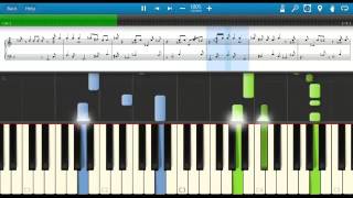 Bridgit Mendler Determinate Lemonade Mouth piano tutorial piano lesson Synthesia 100 speed 1 [upl. by Cis]