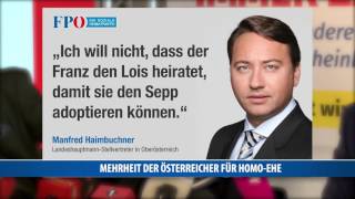 Klare Mehrheit der Österreicher für HomoEhe [upl. by Roland]