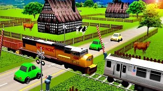 Local Train Game Railroad Crossing [upl. by Llenram]