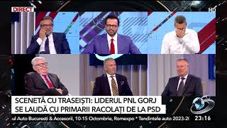 Mircea Badea criză de râs la sceneta cu liderul PNL Gorj care se laudă cu primarii racolaţi de la P [upl. by Trometer]