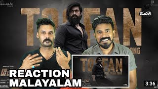 KGF Chapter2 Thoofan Video Song Reaction Malayalam  Rocking Star Yash  Entertainment Kizhi [upl. by Hgielram]