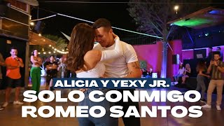 Romeo Santos  Solo Conmigo  Alicia y Yexy Jr Bachata Dance [upl. by Thomasina]