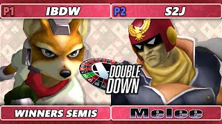 Double Down 2022 Winners Semis S2J Captain Falcon Vs iBDW Fox SSBM Melee Tournament [upl. by Vel]