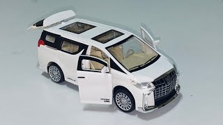 Unboxing Toyota Alphard scale 132 [upl. by Hgielyk]