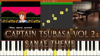 Captain Tsubasa Vol 2 SS  Sanae Theme NES Soundtrack  Synthesia Piano [upl. by Atiuqet246]