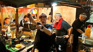 Young CHARISMATIC Frenchman Works Japanese food stall in Fukuoka [upl. by Ttevy]