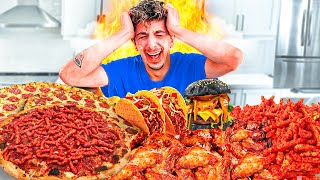 Eating the Spiciest Food from Every Restaurant in my City [upl. by Sowell]