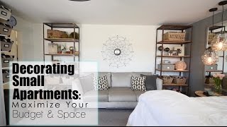 Maximize Your Space  Budget in Small Apartments  Interior Design [upl. by Hayidan]