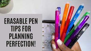 Erasable Pen Tips For Planning Perfection [upl. by Aneehsirk98]