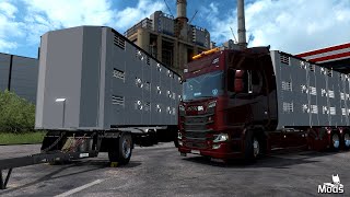 ETS2 v136 Mods ▶️ New Scania Tiertransport  Pack Tandem Betaillere [upl. by Templa308]