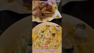 Yummy Chicken Alfredo Pasta with Garlic Parmesan Chicken at Yellow cab short Jaiden Aluan [upl. by Woermer]