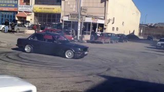 BMW E30 ve Turbolu Şahin Sıfır ÇizmeLastik Yakma2 İvedik Açılış [upl. by Yruok]