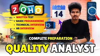 ZOHO Quality analyst Interview process 2024 in Tamil  Zoho Preparation 2024  Sharmilan [upl. by Apfelstadt]