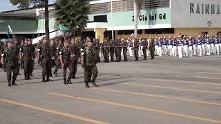 Batalhão Duque de Caxias BGP  Brasília Desfile da Tropa  Dobrado 182 e Barão do Rio Branco [upl. by Laiceps]