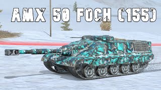 AMX 50 Foch 155  4 Kills • 91K DMG • WoT Blitz [upl. by Rotciv]