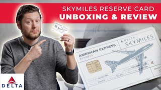 NEW Delta SkyMiles Reserve Boeing 747 Card  Unboxing amp Review [upl. by Atalanti]