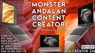 Laptop Content Creation Kelas Profesional yg Cantik amp Lengkap Review MSI Creator Z16 A11UET215ID [upl. by Eeroc]