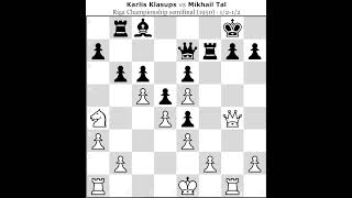 Karlis Klasups Vs Mikhail Tal [upl. by Eidualc]