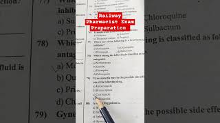 Railway Pharmacist Exam Preparation GPATDISCUSSIONCENTER PHARMAROCKSMEDICINE pharmamcq [upl. by Chi]