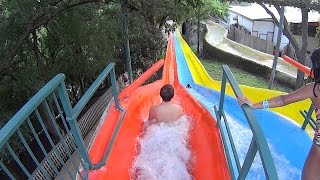 Racing Speed Slide at Schlitterbahn New Braunfels [upl. by Nylsej]