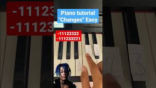 Changes  Xxtentacion Piano intro fácil 🫂 piano pianotutorial relax sad relaxingmusic [upl. by Bayly791]