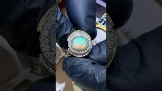 TraxNYC Reviews UnCut Gems TraxNYC Opal Diamond 2Tone Gold Ring 67247 [upl. by Lilly546]