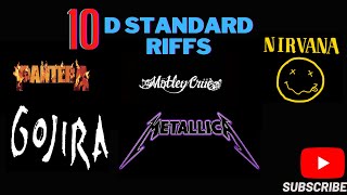 10 D Standard Riffs [upl. by Becki]