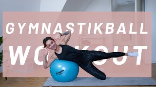 Gymnastikball Workout  Ganzkörper Training  Mittelschwer  auf Musik  35 Min [upl. by Uehttam]