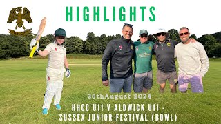 Under 11 Festival Bowl Highlights  Aldwick v Haywards Heath [upl. by Ettegirb]