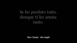 Piero Ciampi  Mia moglieavi [upl. by Hawker]