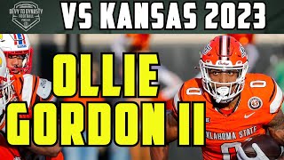 Ollie Gordon II HUGE GAME Highlights vs Kansas 2023 [upl. by Venetia358]